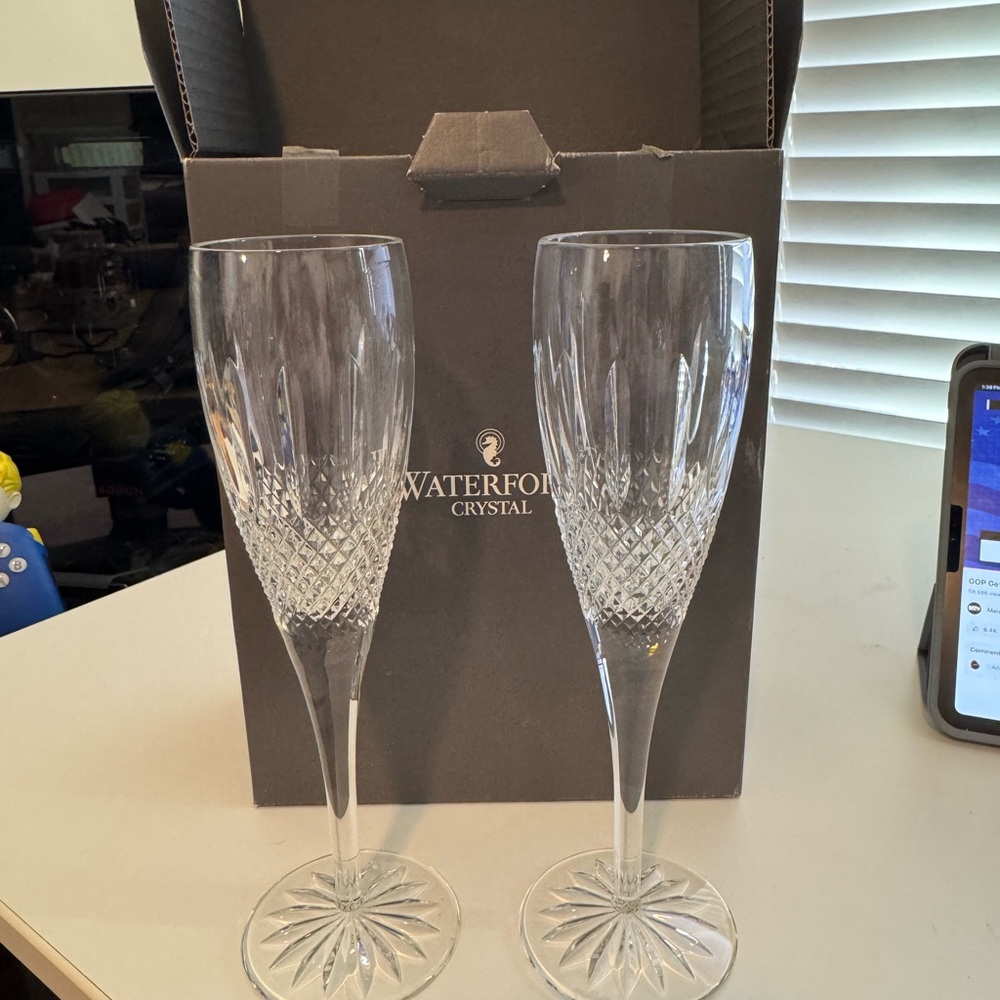Waterford Glenmede Champagne Flutes